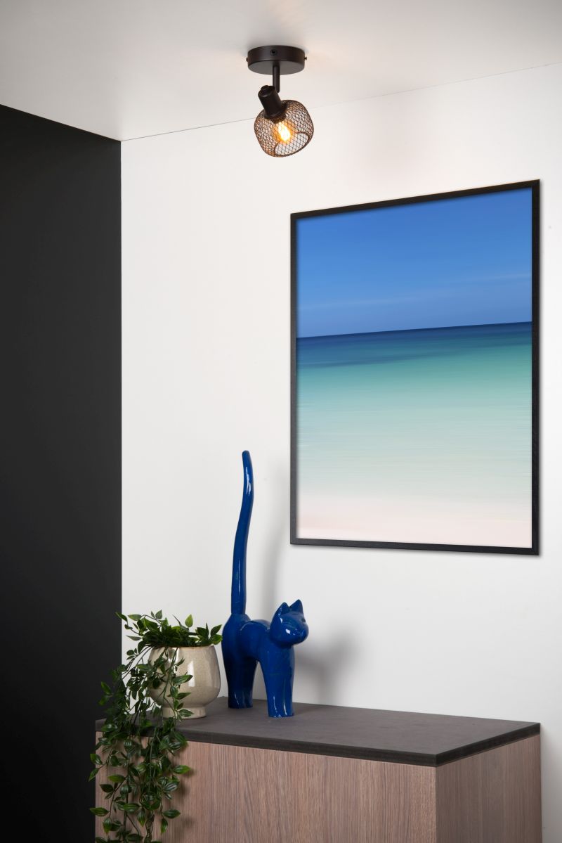 Lucide MAREN - Stropné bodové svietidlo - 1xE14 - Čierne